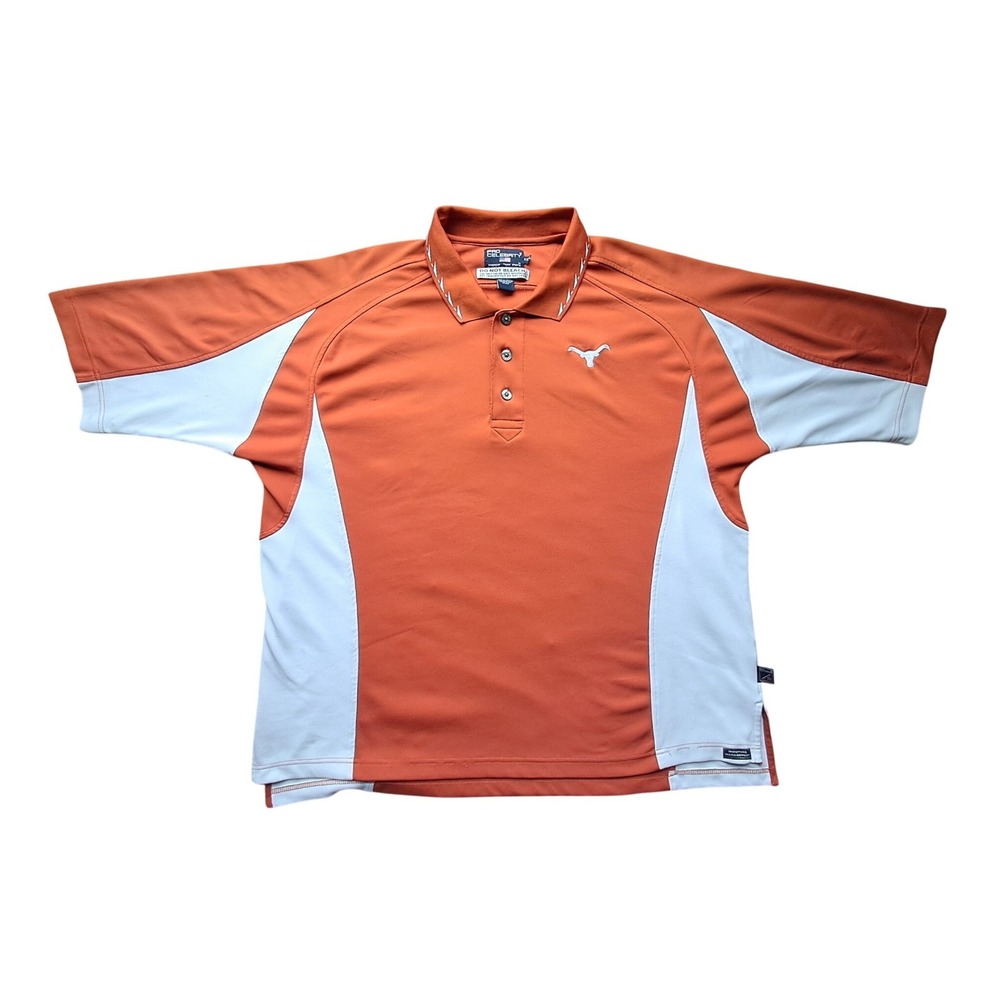 Vintage 90s Texas Longhorns Pro Celebrity Colorblock Polo Shirt XXXL Taiwan NCAA